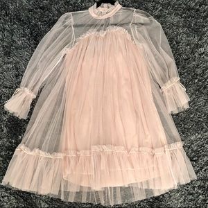 Babydoll Sheer Maternity Dress Small/Med